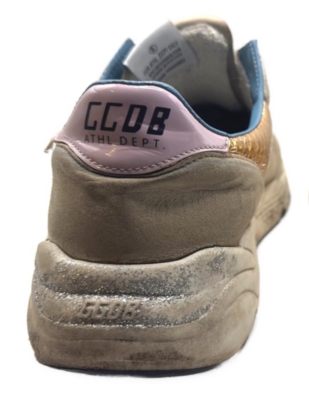 Golden Goose Running Tan and Gold Sneakers 40 - Picture 5 of 15
